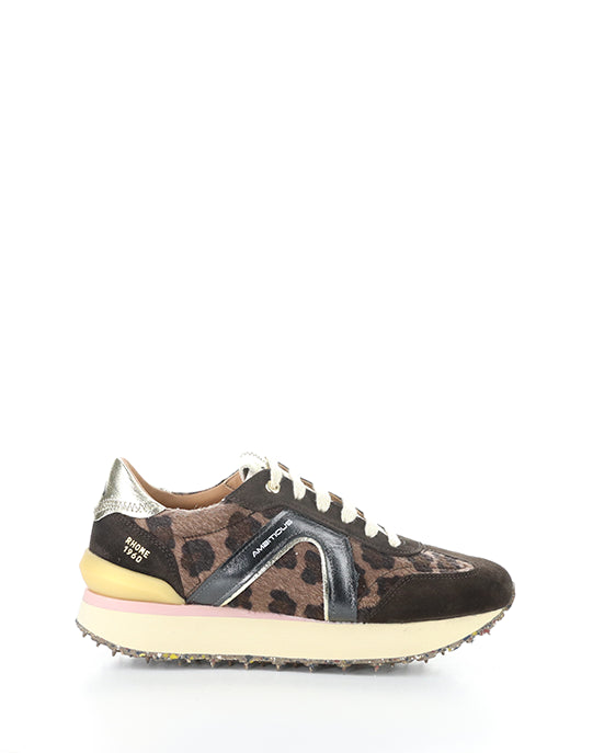 12127DW 11171AM BROWN LEATHER/TEXTILE
