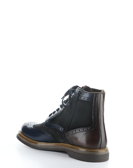 12432B 6553AM NAVY LEATHER/SUEDE