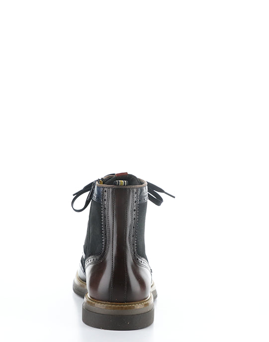 12432B 6553AM NAVY LEATHER/SUEDE