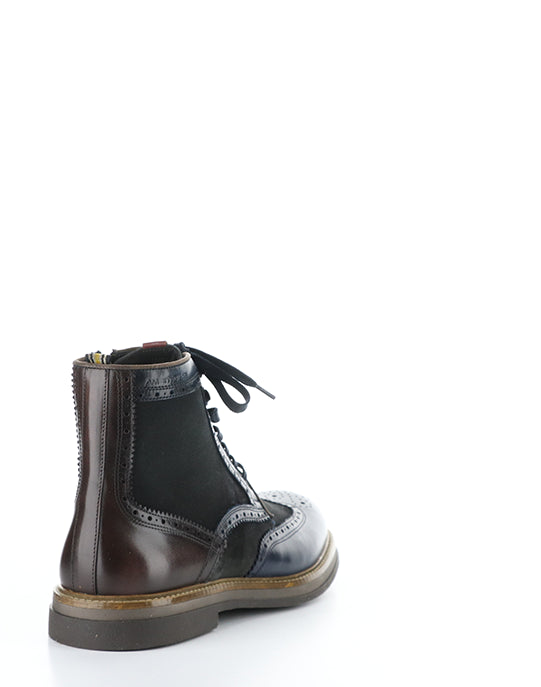 12432B 6553AM NAVY LEATHER/SUEDE