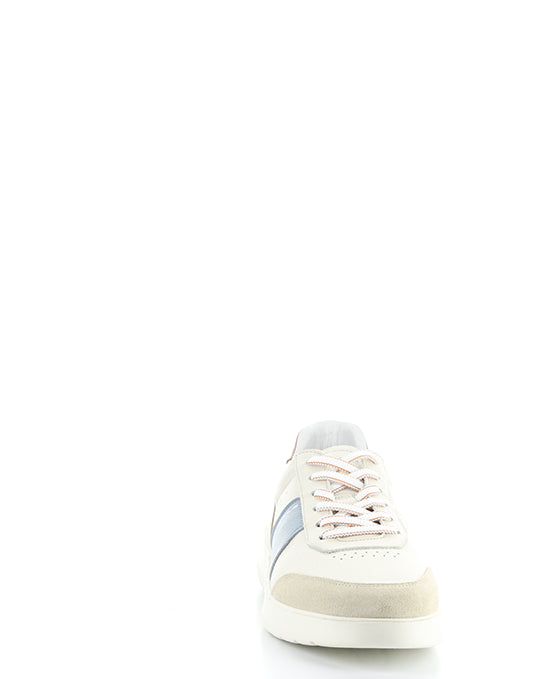 12863 BEIGE/BLUE/BRICK LEATHER