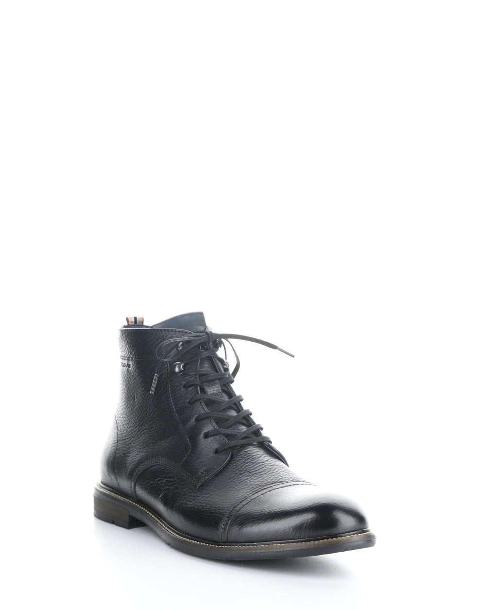13063 BLACK Round Toe Boots