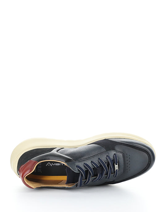 13502 7128AM NAVY LEATHER/SUEDE