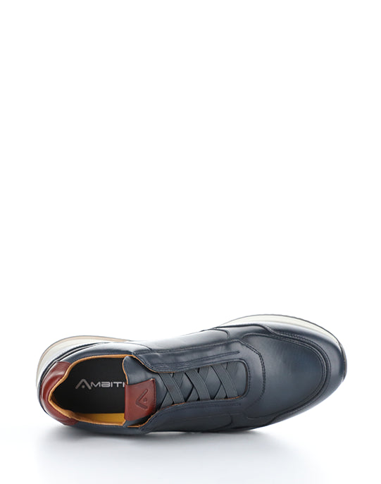 13505 5909AM NAVY COMBI LEATHER