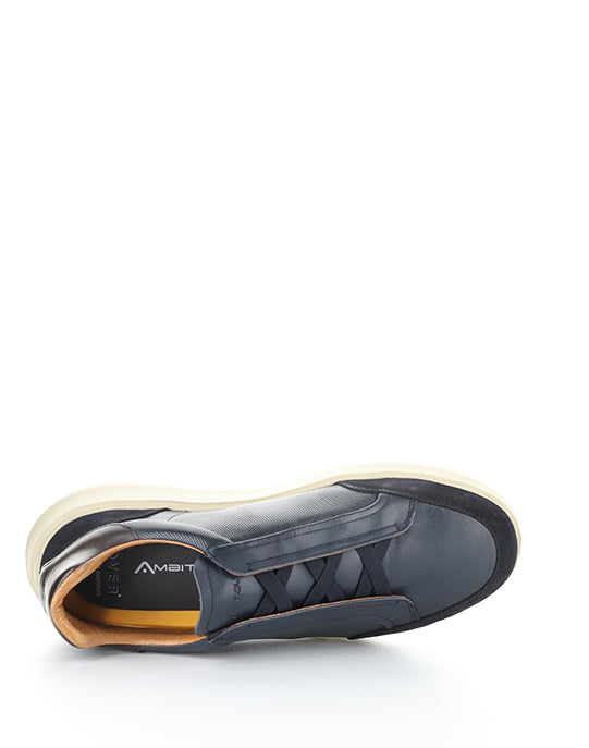 13721 1351AM NAVY LEATHER/SUEDE