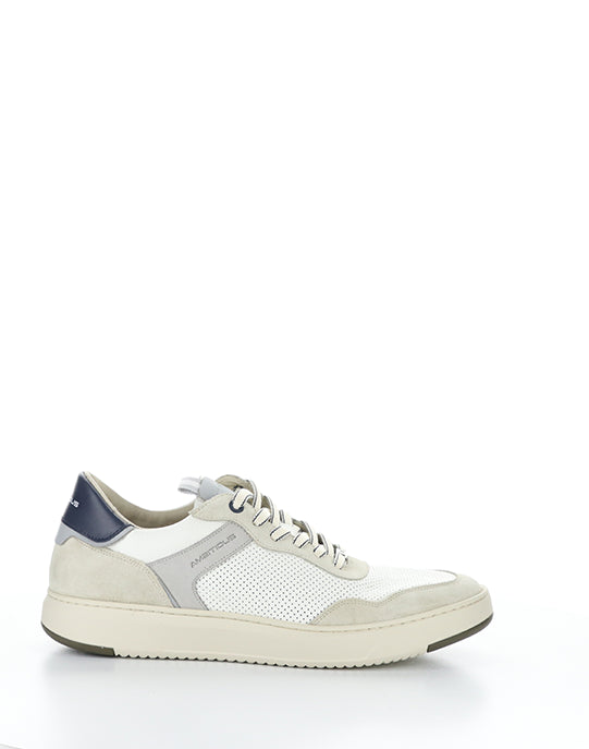 13781 7335AM COMBI WHITE LEATHER/SUEDE