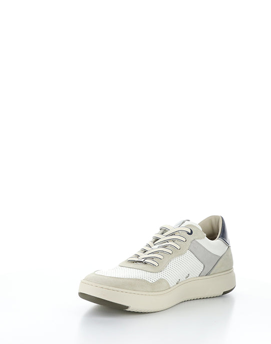 13781 7335AM COMBI WHITE LEATHER/SUEDE