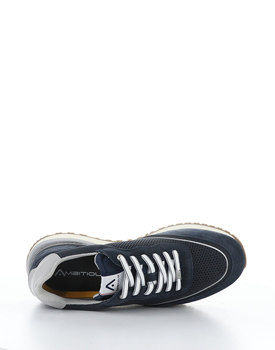 13787 1334AM COMBI NAVY SUEDE/KNIT