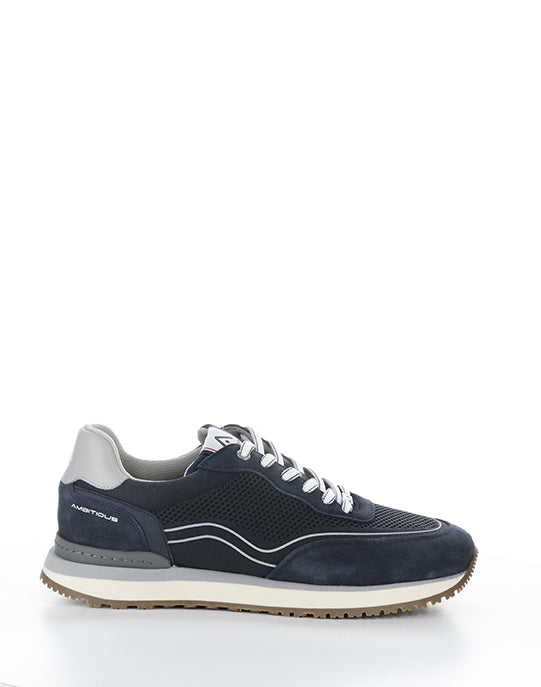 13787 1334AM COMBI NAVY SUEDE/KNIT