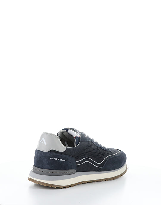 13787 1334AM COMBI NAVY SUEDE/KNIT
