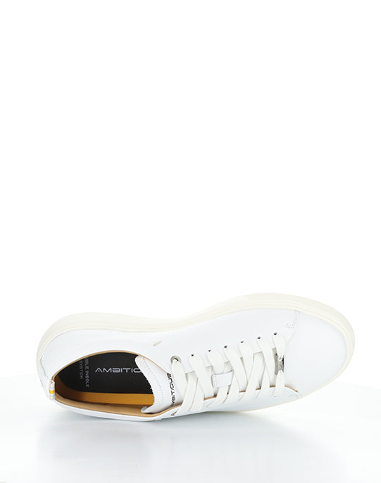13797 7303Am White Leather