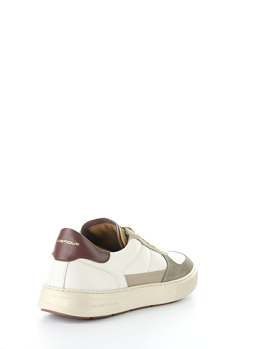 14060 1289Am Khaki/Off White Leather