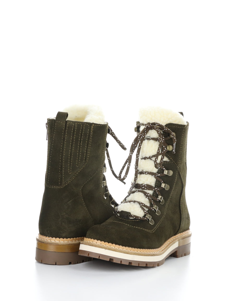 ADA OLIVE Round Toe Boots