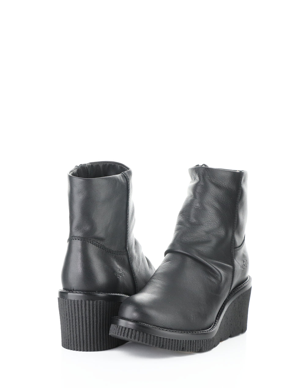 ALINA BLACK FEEL LEATHER