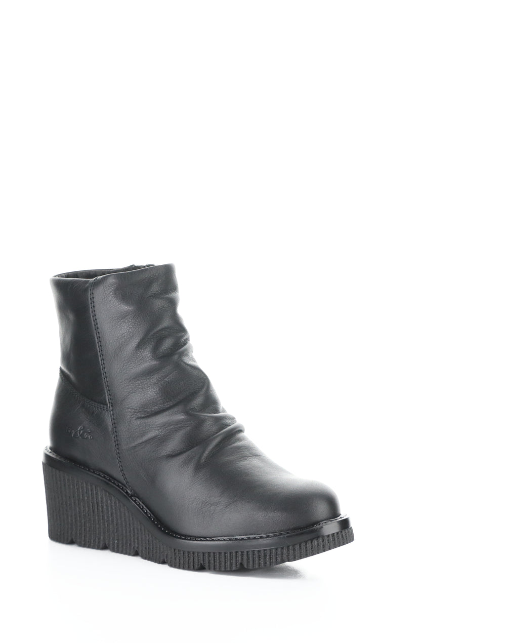 ALINA BLACK FEEL LEATHER
