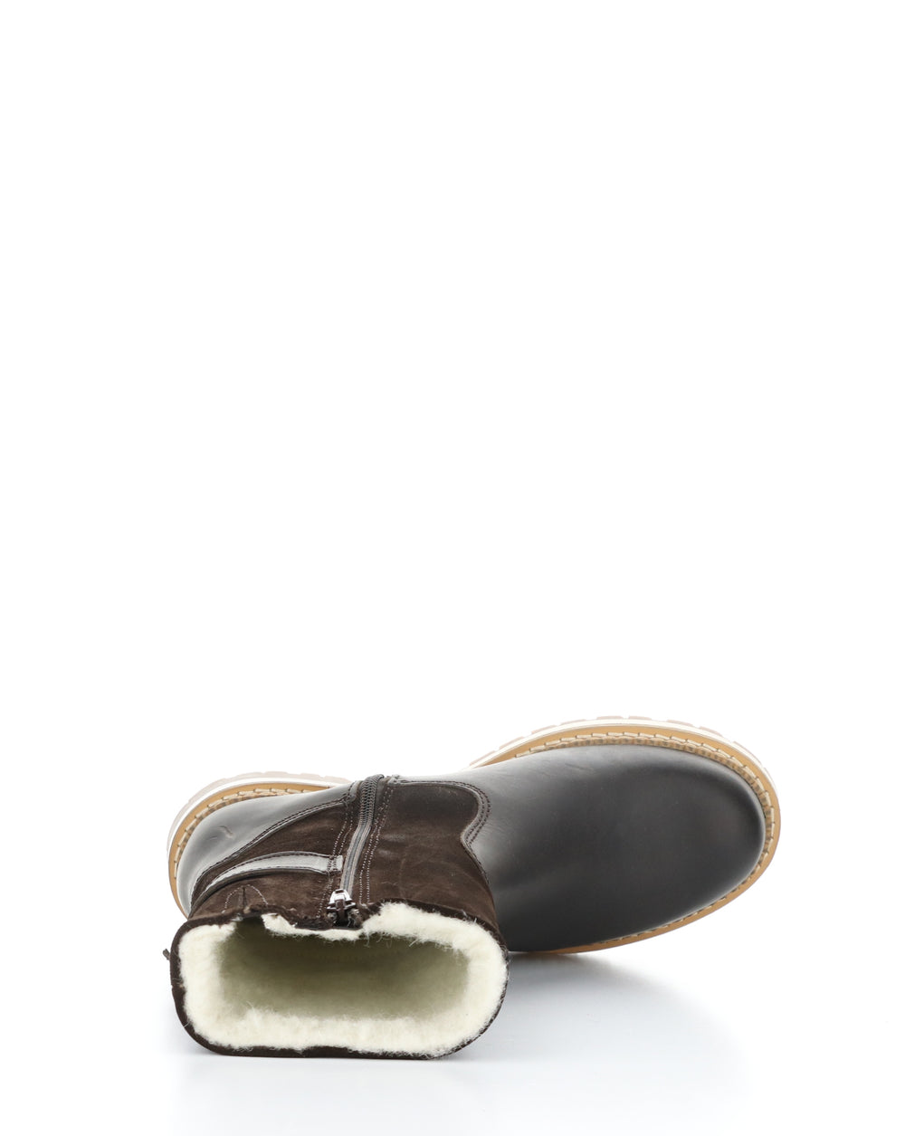 ANNEX DK BROWN/COFFEE Round Toe Boots