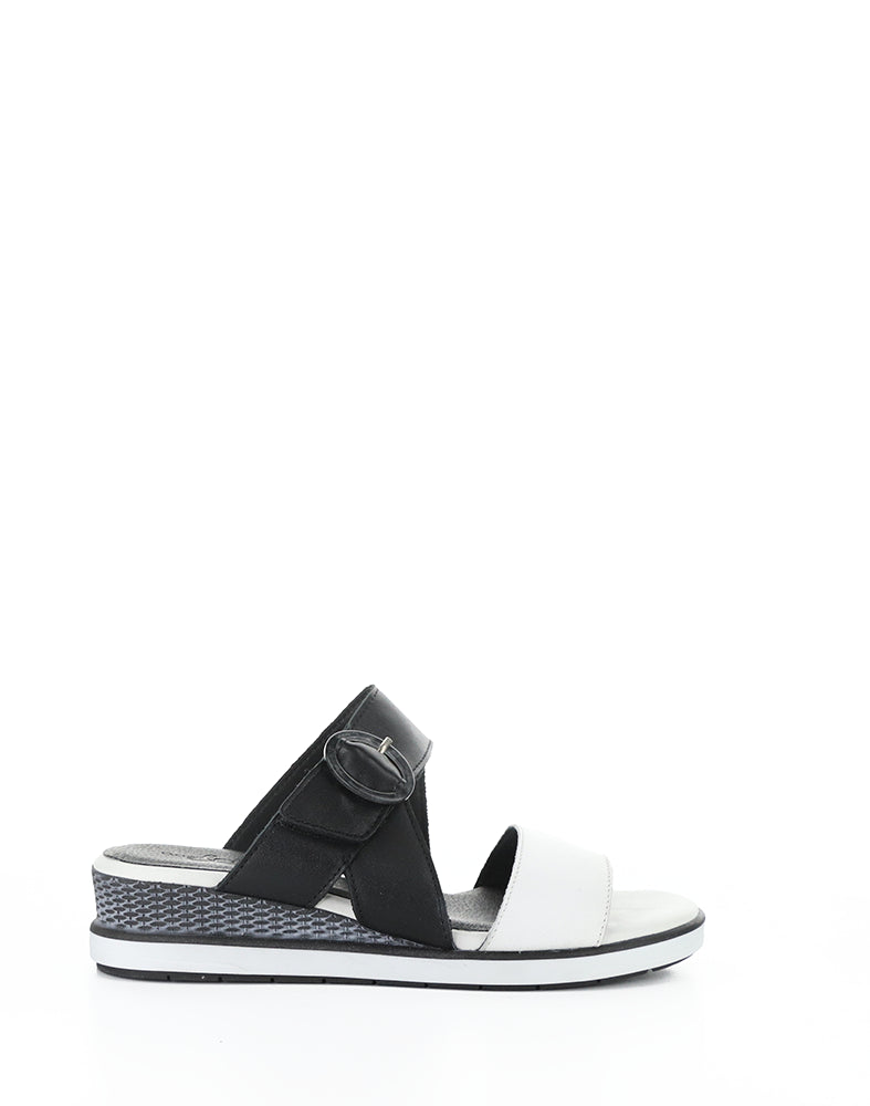 ASHA WHITE/BLACK SOFT ANALINE