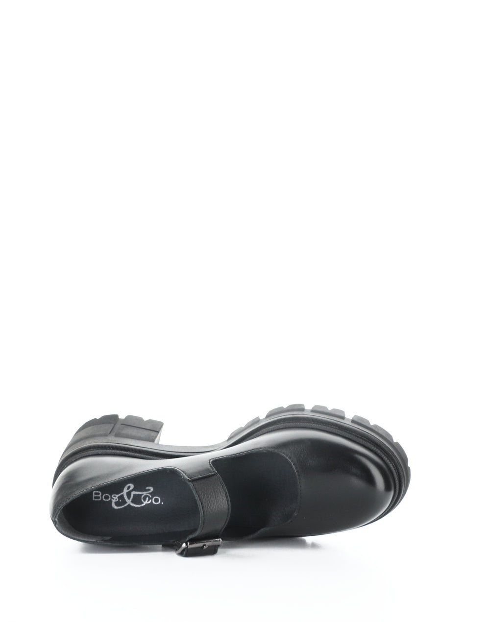 BANKS BLACK FEEL LEATHER