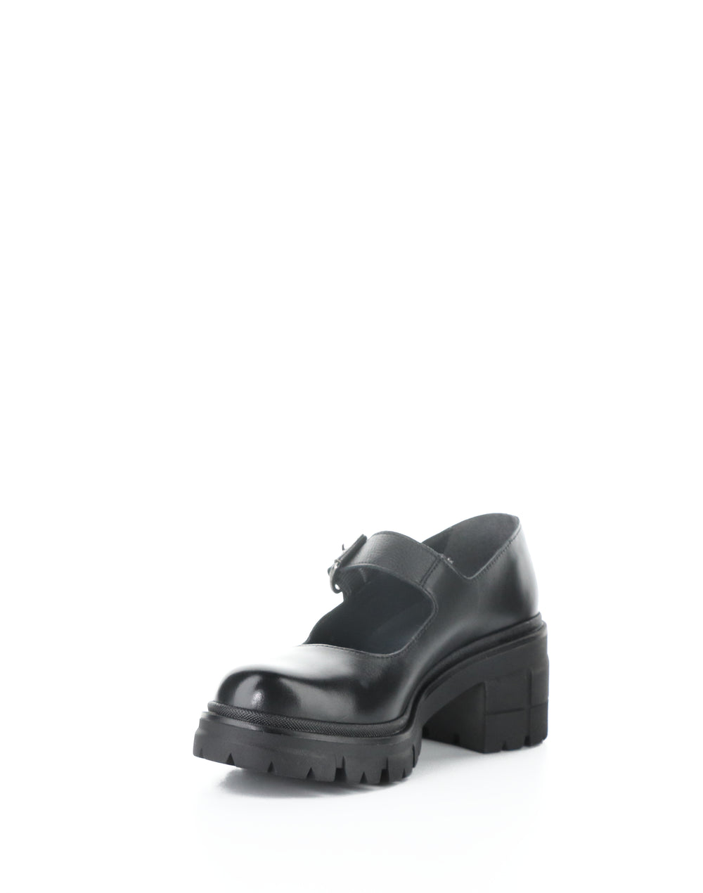 BANKS BLACK FEEL LEATHER