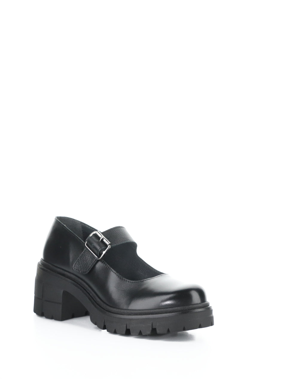 BANKS BLACK FEEL LEATHER
