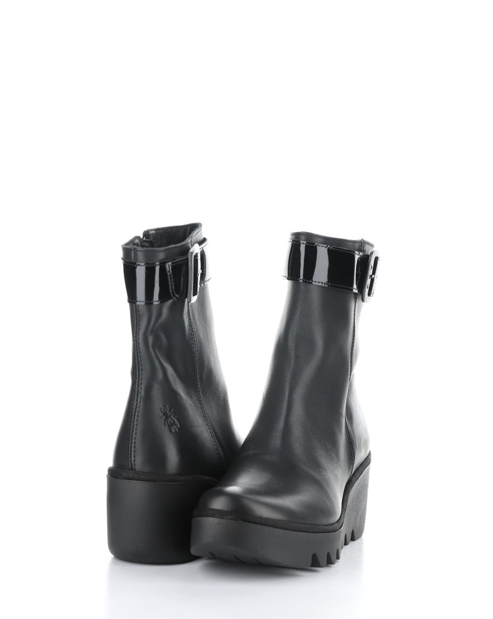BEPP396FLY 008 BLACK Round Toe Boots