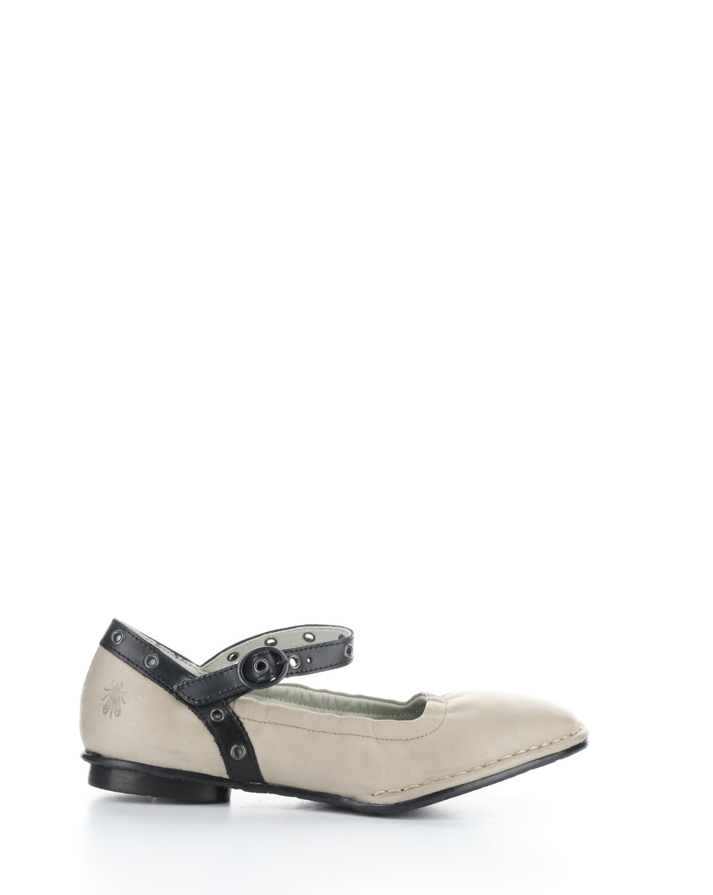 BEWI263FLY 002 TAUPE/BLACK Square Toe Shoes