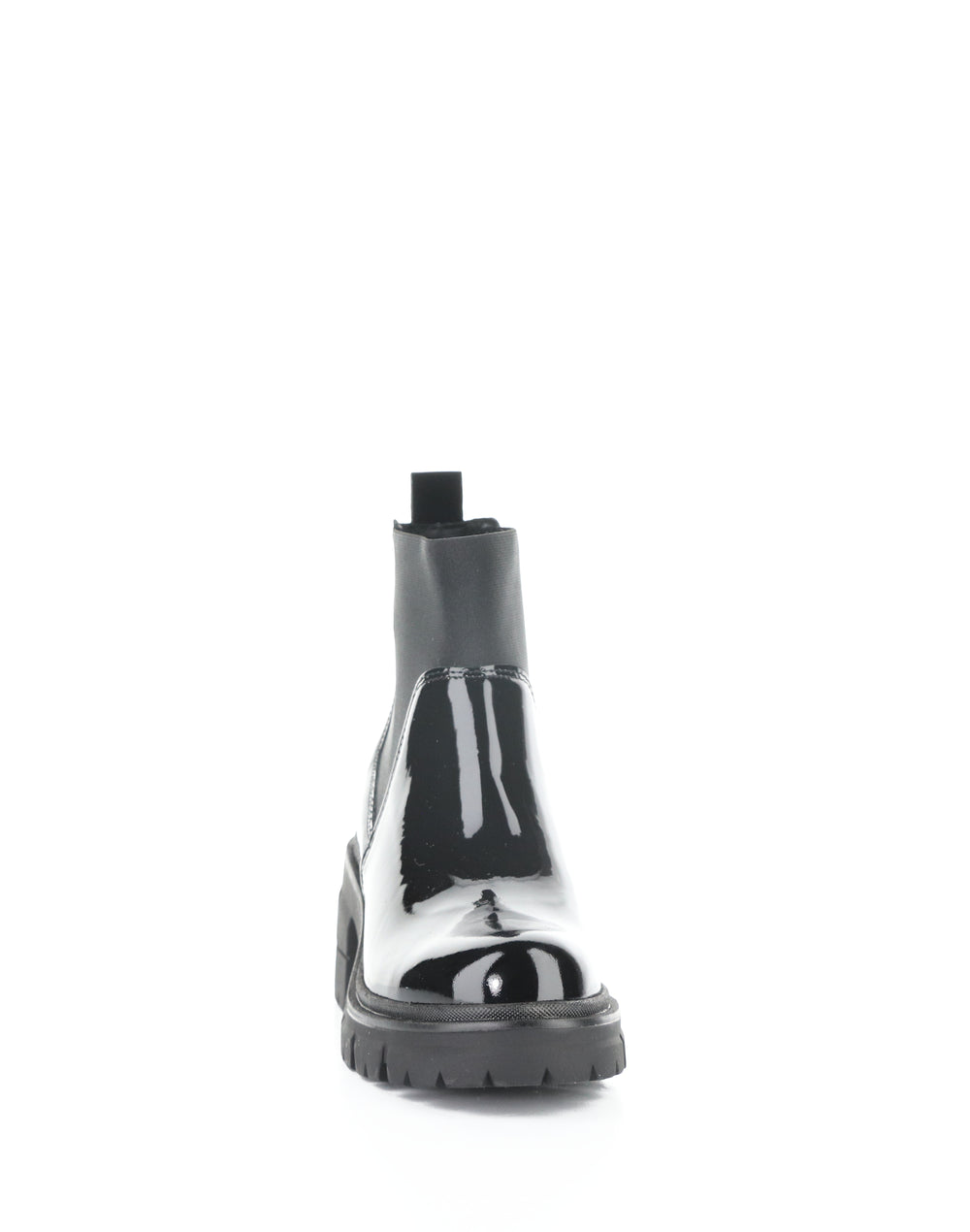 BIANC BLACK PATENT/ELASTIC