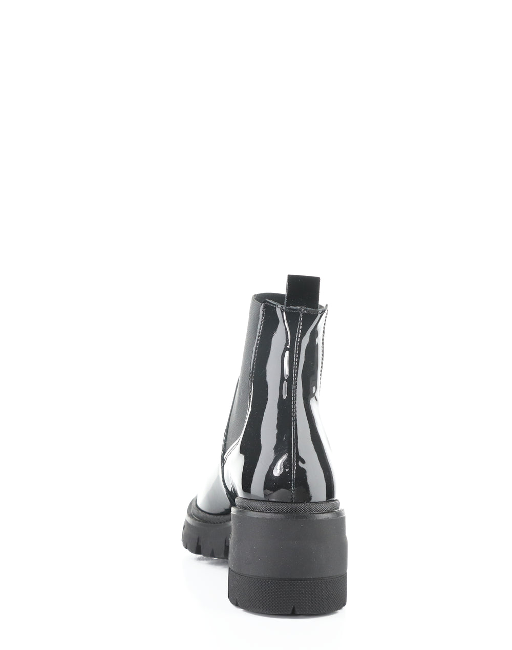 BIANC BLACK PATENT/ELASTIC