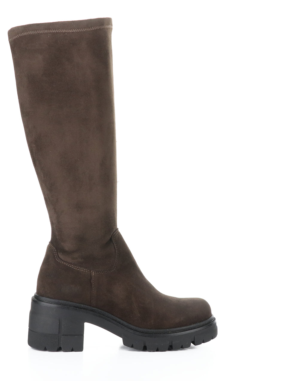 BRENNA BROWN/BLACK SUEDE/TOP