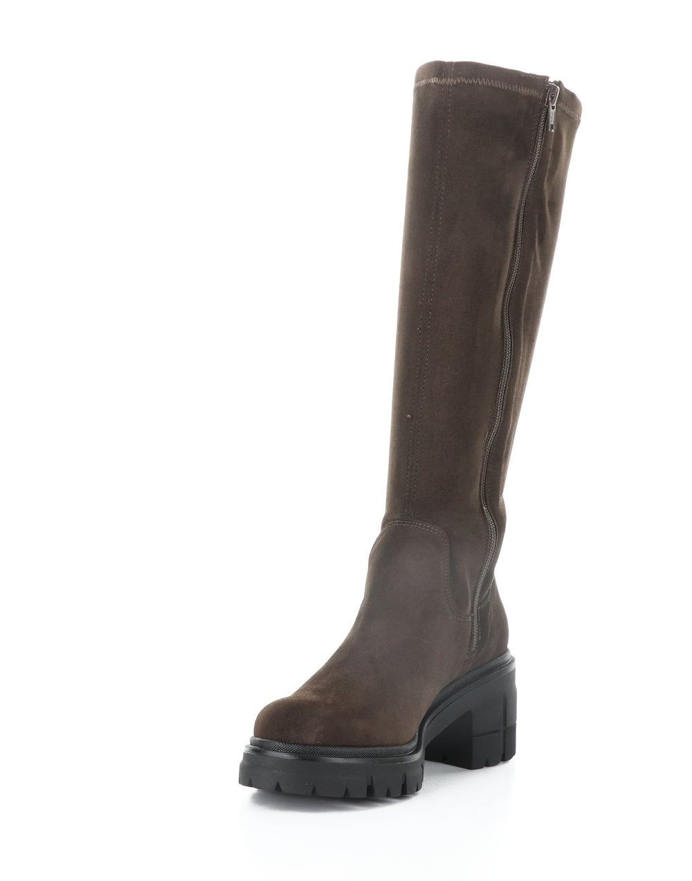 BRENNA BROWN/BLACK SUEDE/TOP