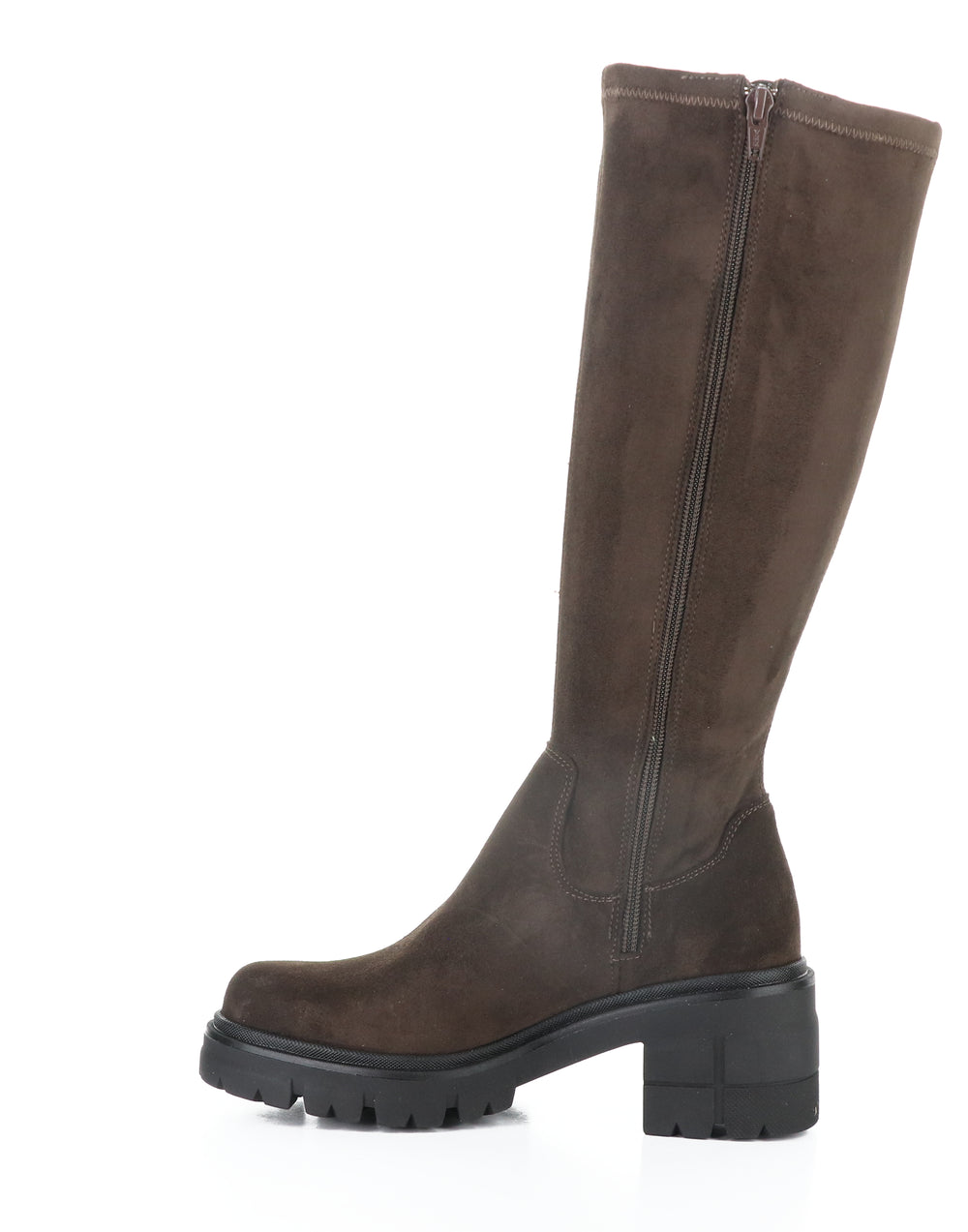 BRENNA BROWN/BLACK SUEDE/TOP