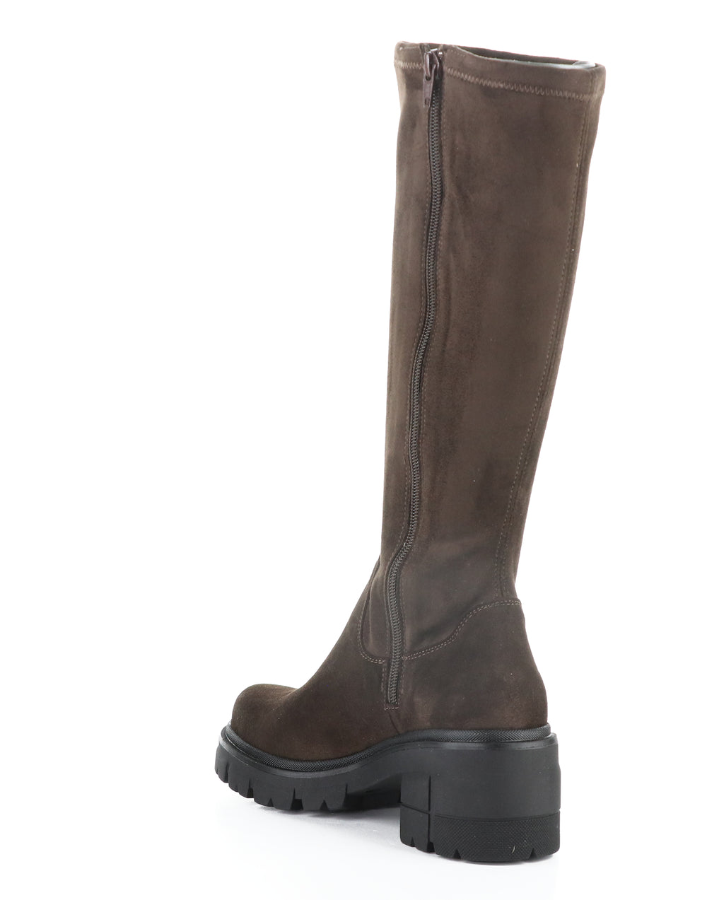 BRENNA BROWN/BLACK SUEDE/TOP