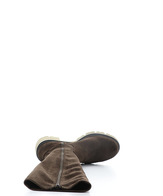 Brenna Dk Brown/Brown/Khaki Suede/Top