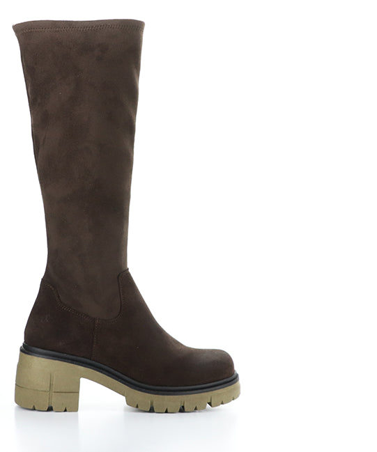 Brenna Dk Brown/Brown/Khaki Suede/Top