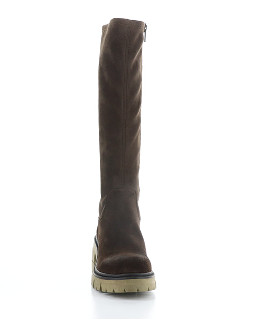 Brenna Dk Brown/Brown/Khaki Suede/Top