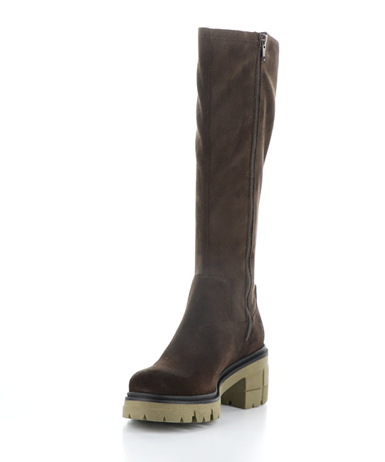 Brenna Dk Brown/Brown/Khaki Suede/Top