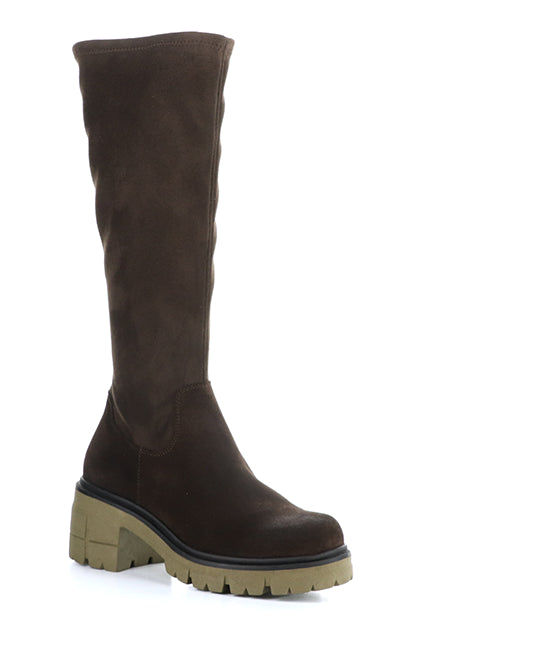 Brenna Dk Brown/Brown/Khaki Suede/Top