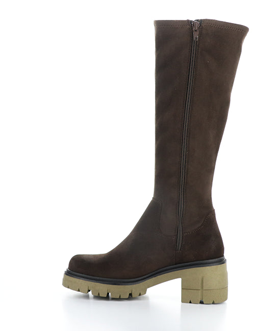 Brenna Dk Brown/Brown/Khaki Suede/Top