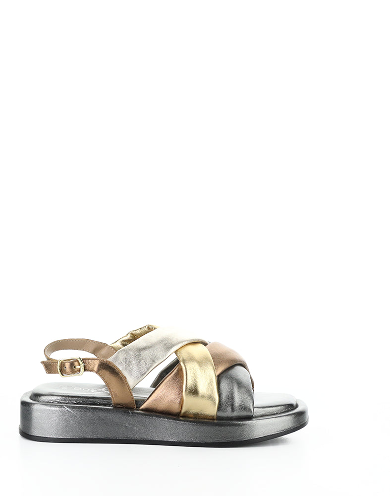 Brixin Pewter Metallic Nappa