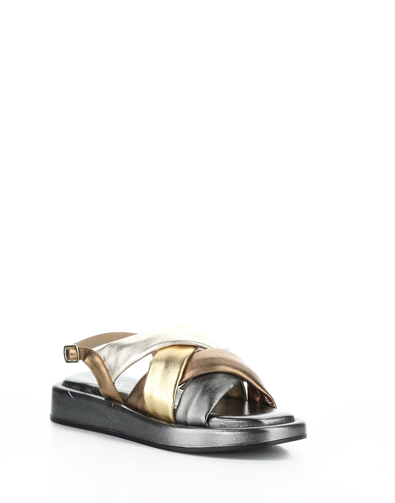 Brixin Pewter Metallic Nappa