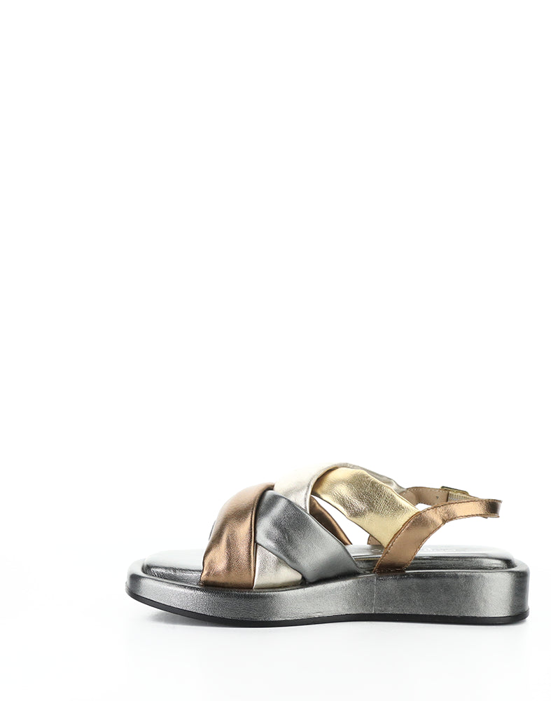 Brixin Pewter Metallic Nappa