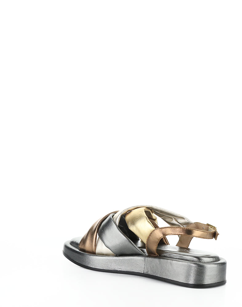 Brixin Pewter Metallic Nappa