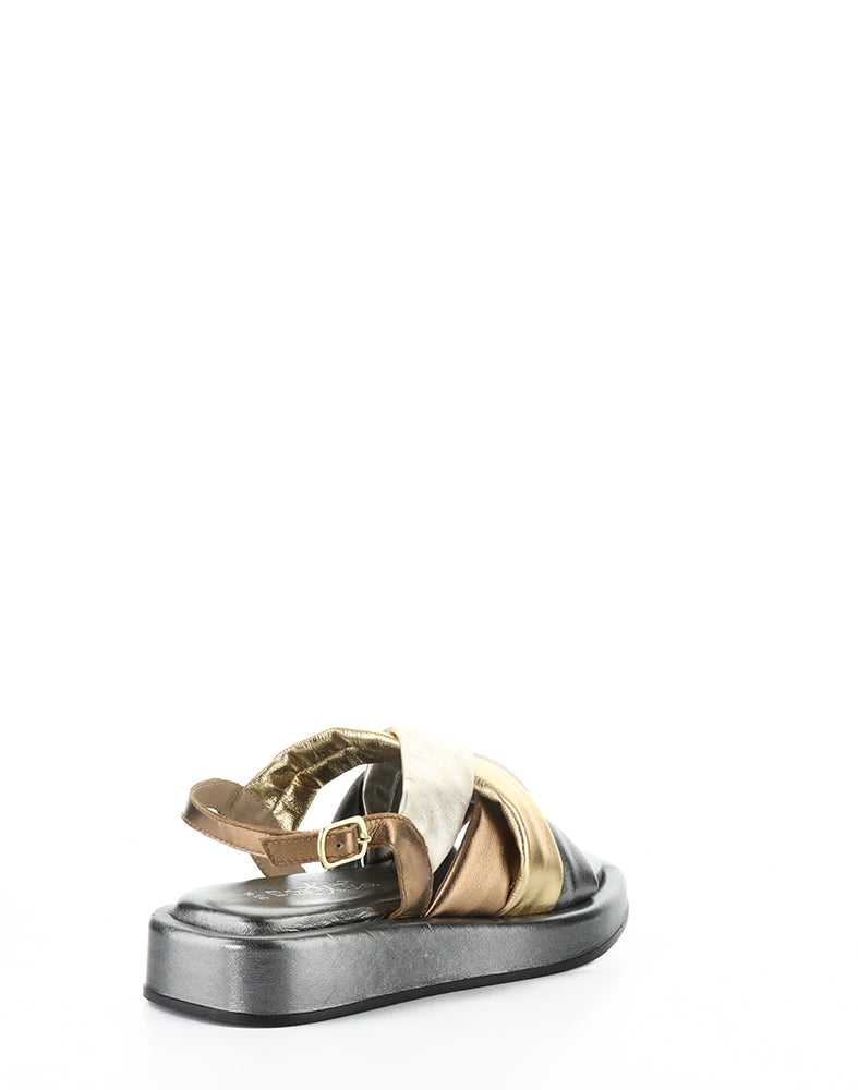 Brixin Pewter Metallic Nappa