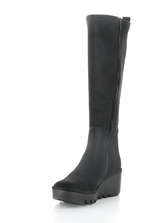 Budi603Fly 001 Black Oil Suede/Stretch