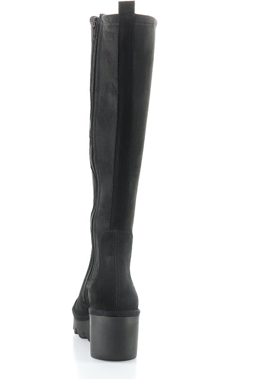 Budi603Fly 001 Black Oil Suede/Stretch