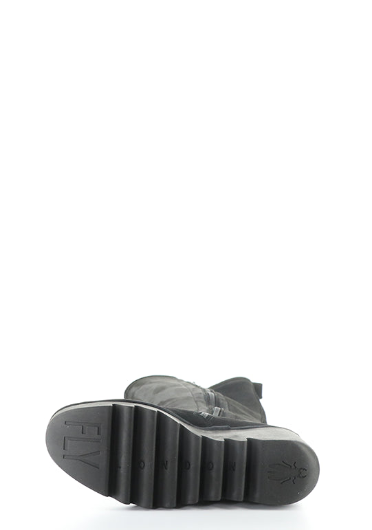 Budi603Fly 001 Black Oil Suede/Stretch