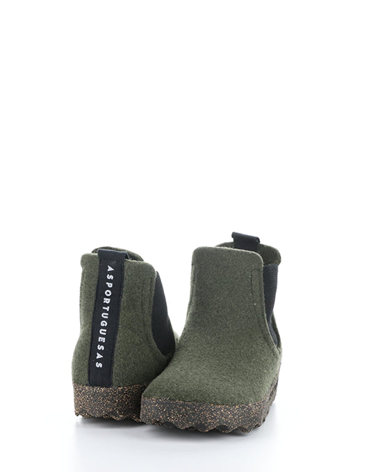 Caia090Aspm 001 Military Green Tweed/Felt