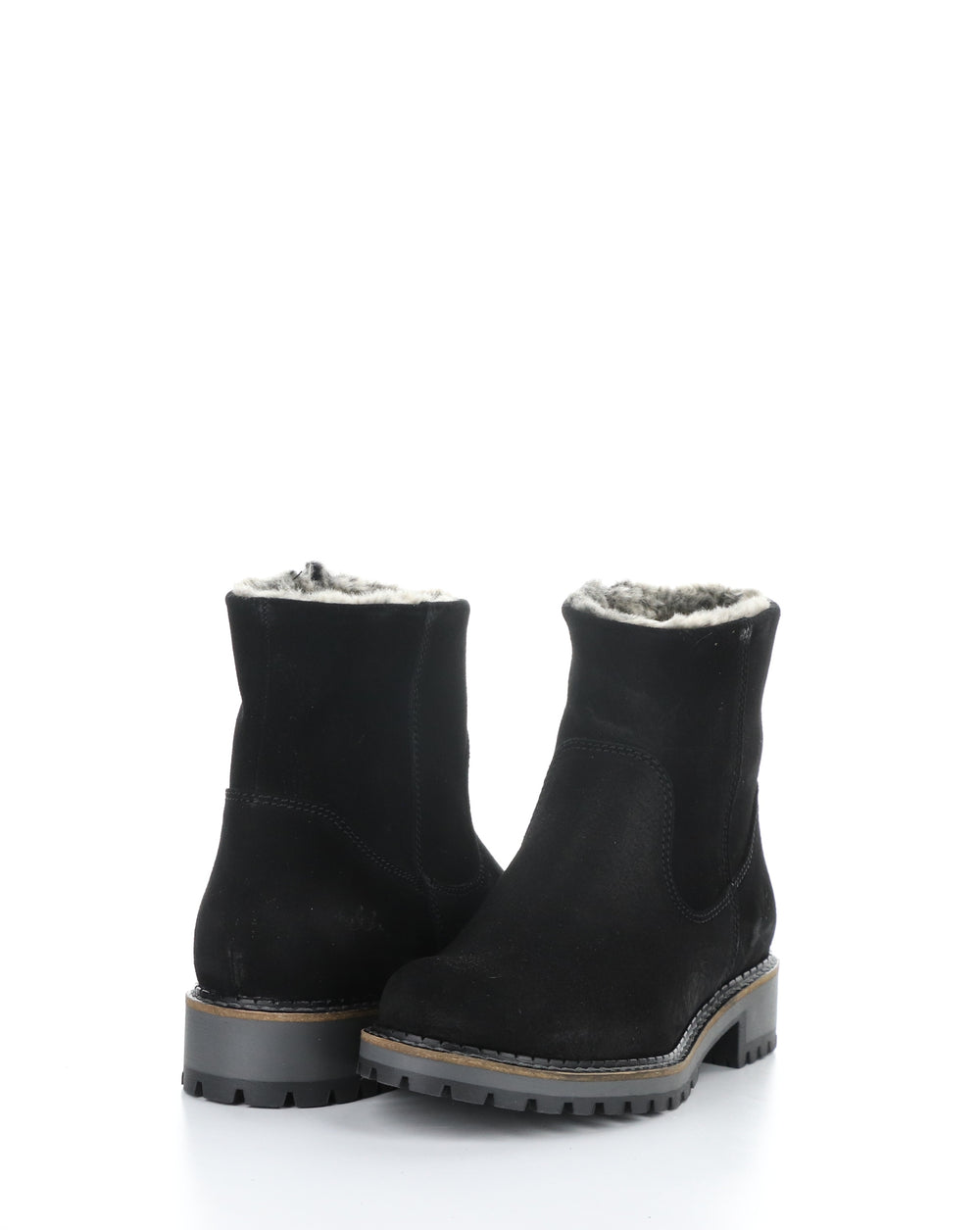 CALIB BLACK Round Toe Boots