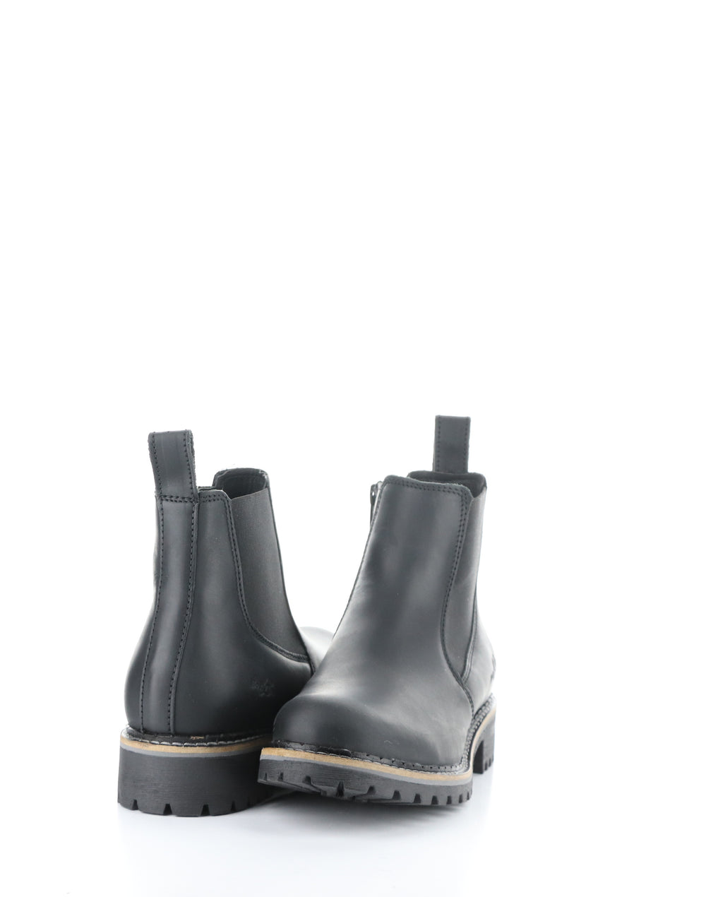 CAMERON BLACK Round Toe Boots