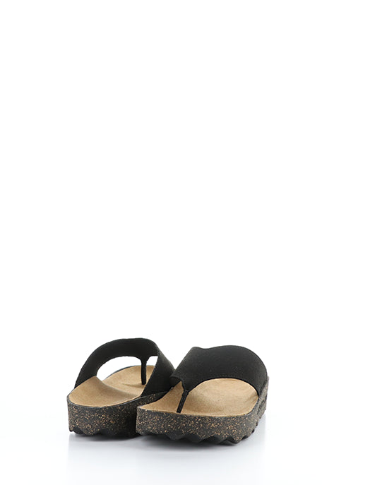 Cami223Asp 000 Black Eco Faux Suede